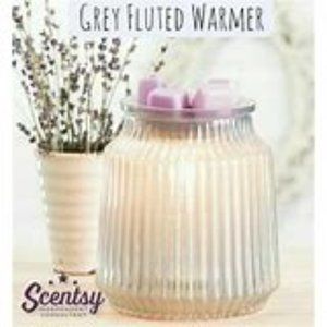Scentsy Fluted Gray Warmer